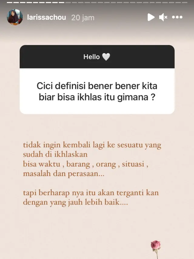 Unggahan Larissa Chou. (Foto: Instagram @larissachou)