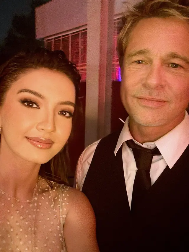 8 Gaya Raline Shah Foto Bareng Leonardo DiCaprio hingga Brad Pitt di LACMA Art+Film Gala