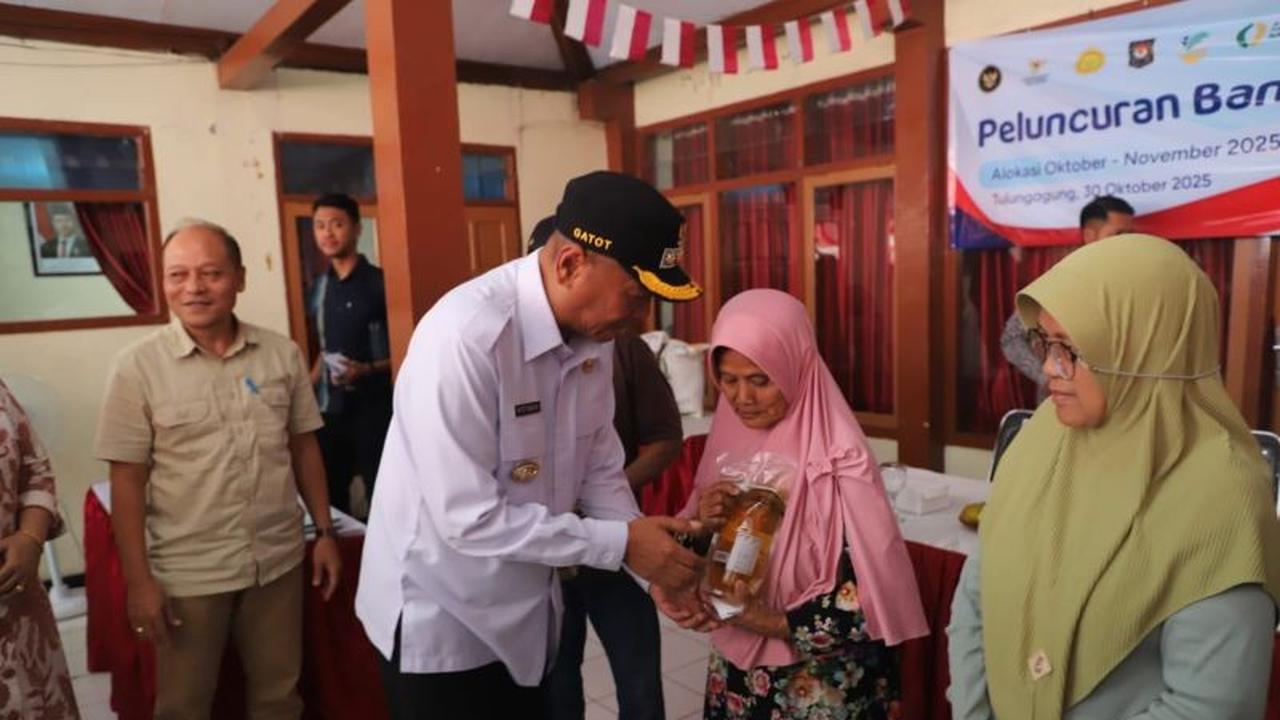 Tiap Penerima Kantongi 20 Kg Beras & 4 Liter Minyak, Bantuan Pangan Tulungagung Tahap Oktober-November Disalurkan