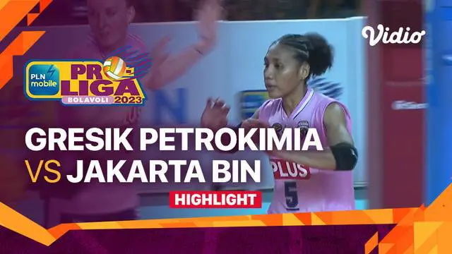Berita video highlights laga perebutan peringkat ketiga PLN Mobile Proliga 2023 kategori putri antara Gresik Petrokimia Pupuk Indonesia melawan Jakarta BIN, Sabtu (18/3/2023) sore hari WIB.