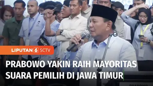 VIDEO: Tutup Safari Kampanye di Sidoarjo, Prabowo Yakin Mayoritas Suara Pemilih di Jawa Timur