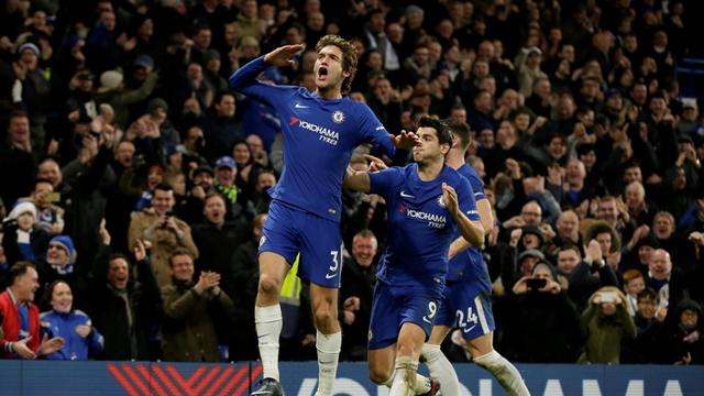 Gelandang Chelsea, Marcos Alonso.