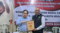 Aji Jaya Bintara atau dikenal Kang Jaya resmi mendaftar dan mengembalikan formulir bakal Calon Wali Kota ke Partai Gerindra dan Partai Kebangkitan Bangsa (PKB), Selasa (30/4/2024) (Istimewa)