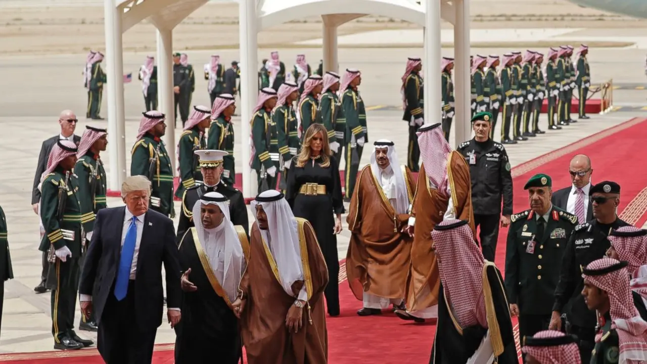 Kunjungan Donald Trump di Saudi. (AP)
