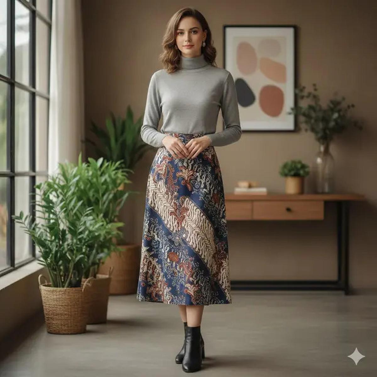 Rok Batik Midi Cocok dengan Baju Apa? Ini 9 Pilihan yang Bikin Penampilan Makin Stylish