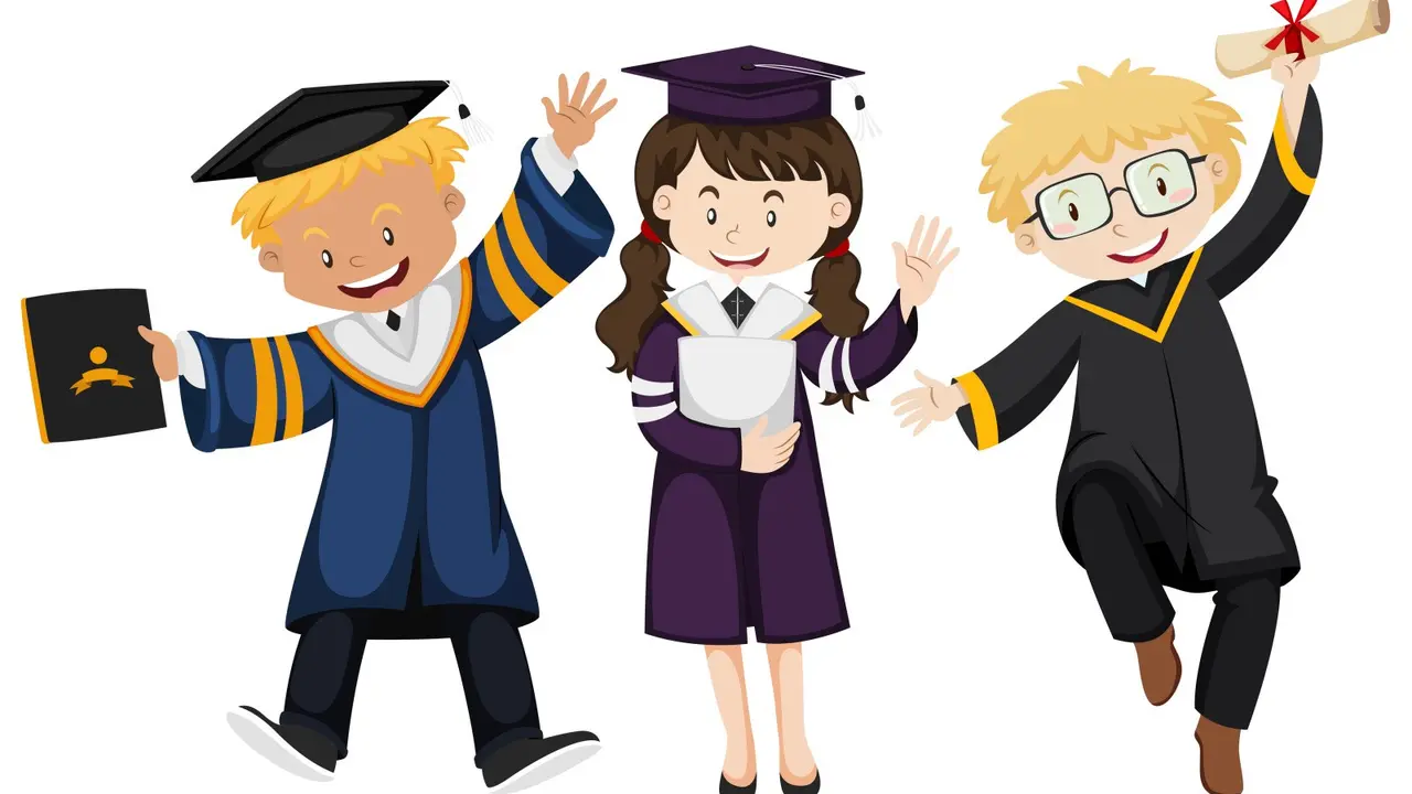 Ilustrasi kelulusan, lulus, wisuda