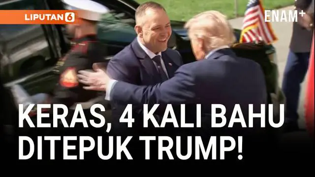 VIDEO: Cara Trump Sambut Tamu, Tepuk Bahu Hingga Pamer Jet Tempur