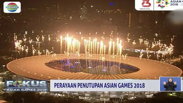 Upacara penutupan Asian Games 2018 akan mengusung tema terima kasih.
