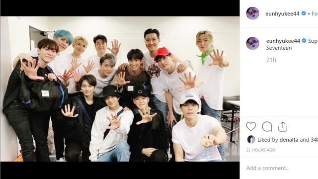 Super Junior dan Seventeen (Foto: Instagram/@eunhyukee44)