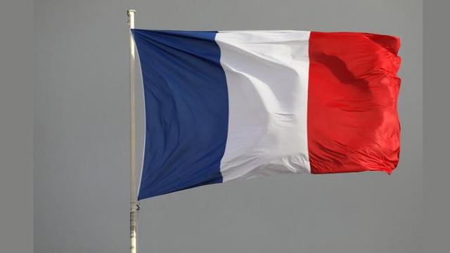 Ilustrasi bendera Prancis.