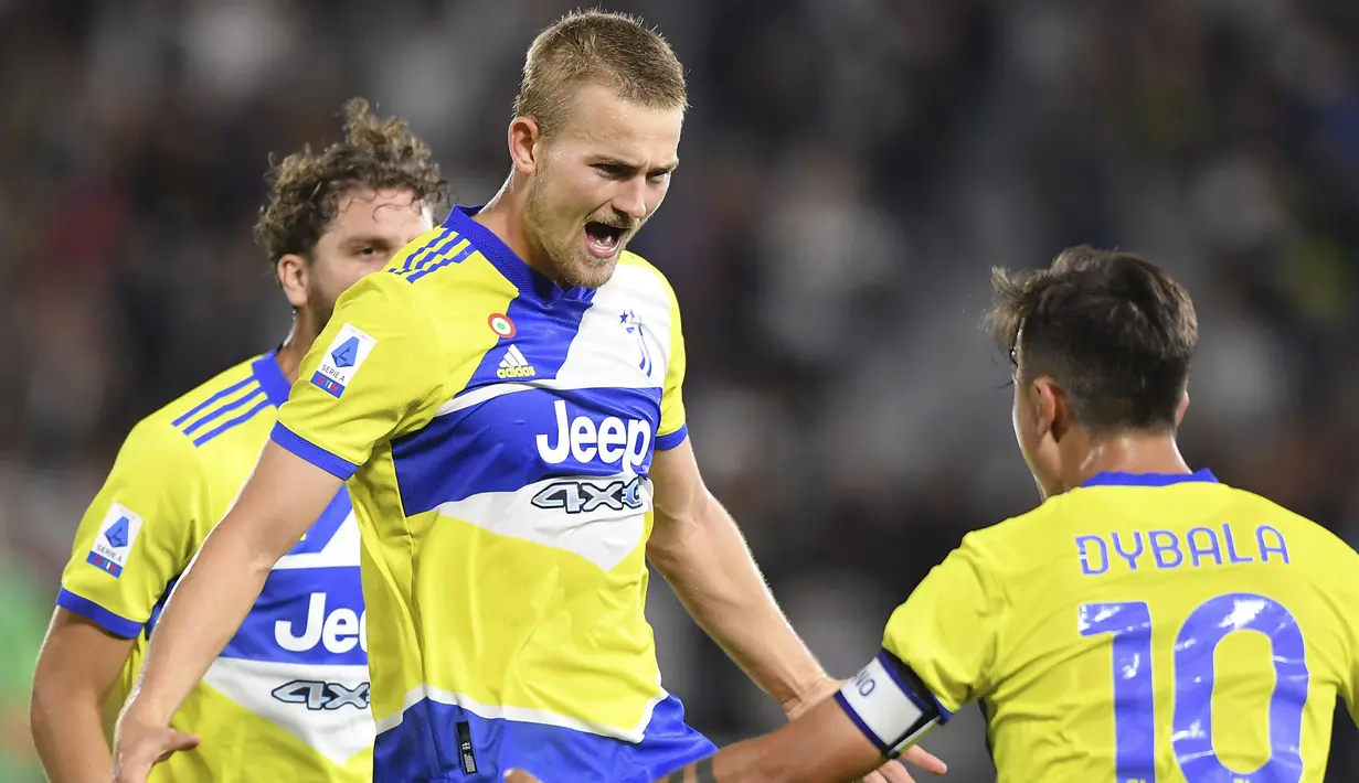 Tiga gol Bianconeri dicetak oleh Moise Kean, Federico Chiesa dan Matthijs de Ligt. (AP/Tano Pecoraro)