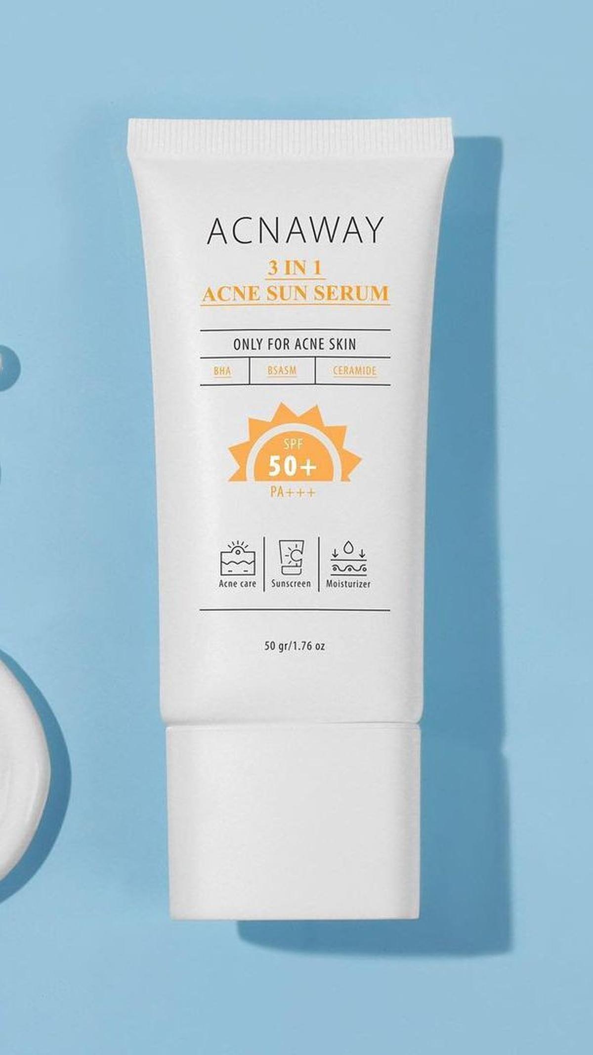 9. Acnaway 3 in 1 Acne Sun Serum Sunscreen&nbsp;<br>