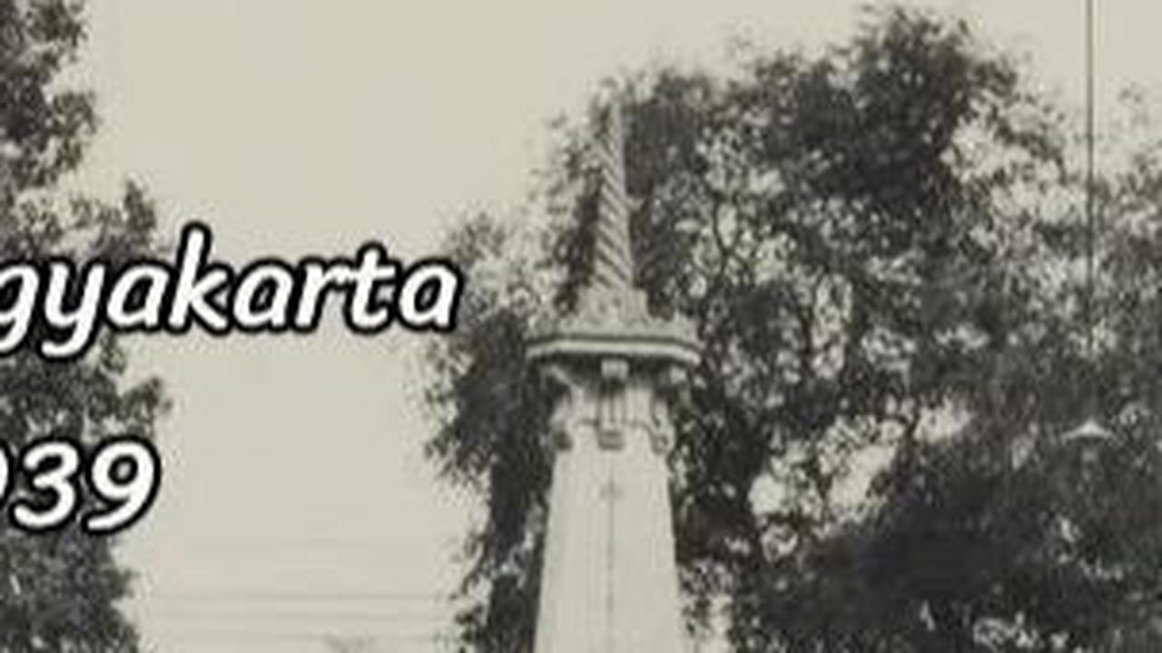 Potret pertama memperlihatkan suasana kawasan Tugu Yogyakarta pada tahun 1939. Tampak, kawasan tersebut masih begitu asri dan tidak banyak kendaraan yang memadati jalan seperti saat ini.