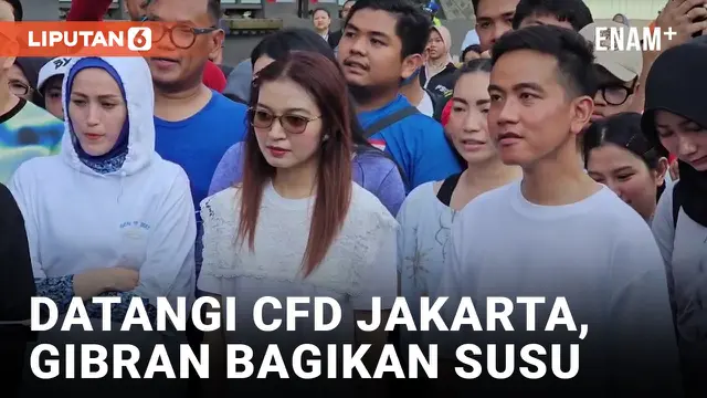 VIDEO: Gibran Bagi-bagi Susu di CFD
