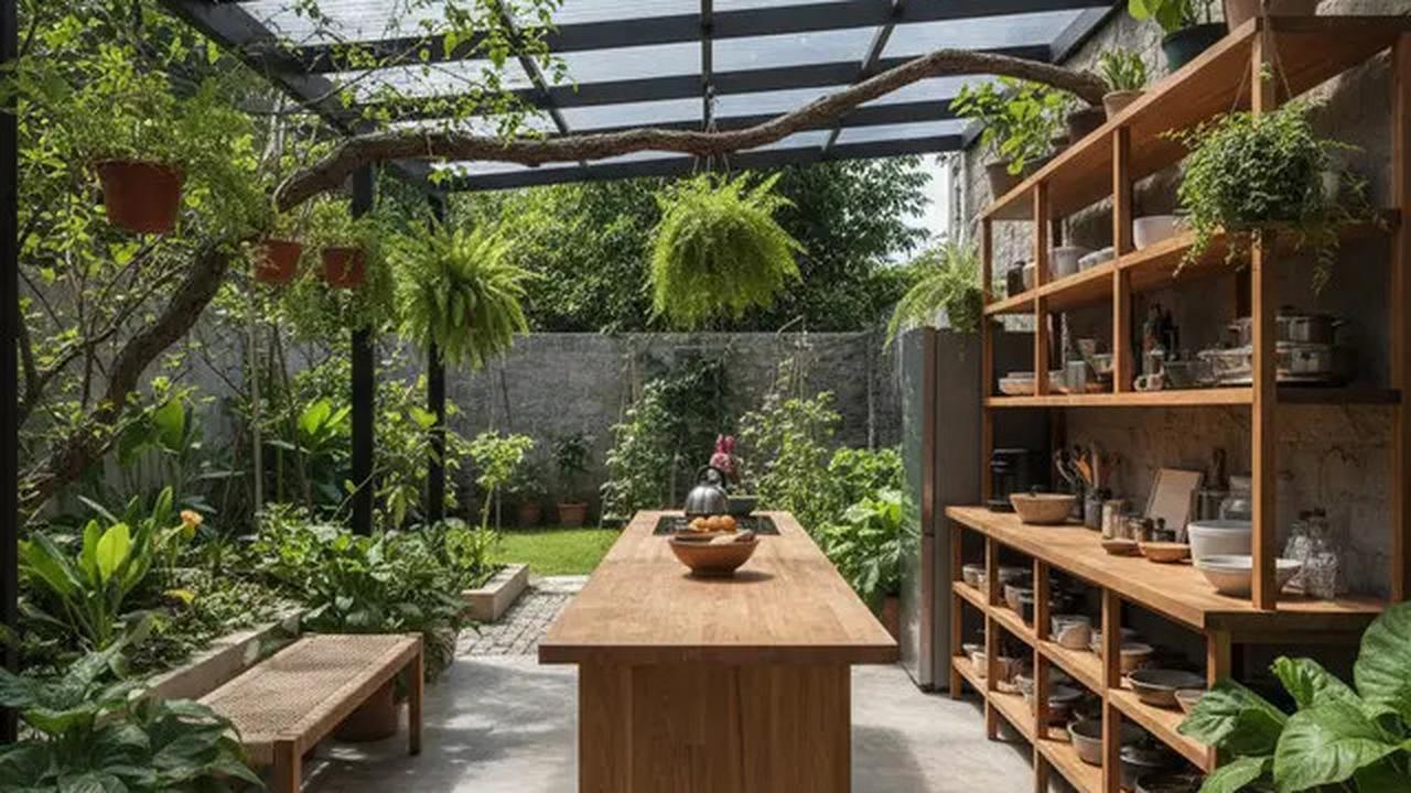 7 Desain Dapur Semi Outdoor Tanpa Kitchen Set: Solusi Modern, Estetis, dan Fungsional