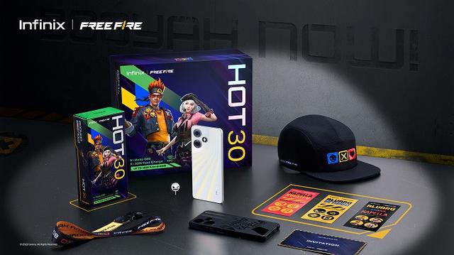 Infinix Hot 30 yang berkolaborasi dengan Free Fire dalam penjualan perdananya meluncur untuk pasar Indonesia. (Dok: Infinix)