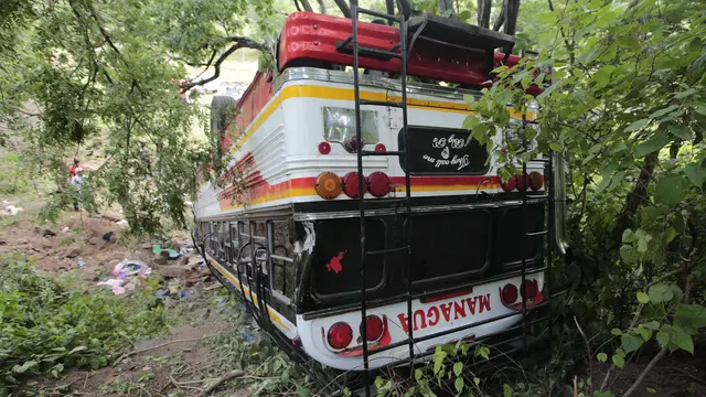 Puluhan Penumpang  Tewas Akibat Kecelakaan Bus di Nikaragua