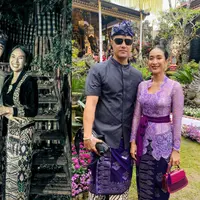 Melihat potret serasi Happy Salma dan Tjok Gus tampil dengan busana etnik (@happysalma)