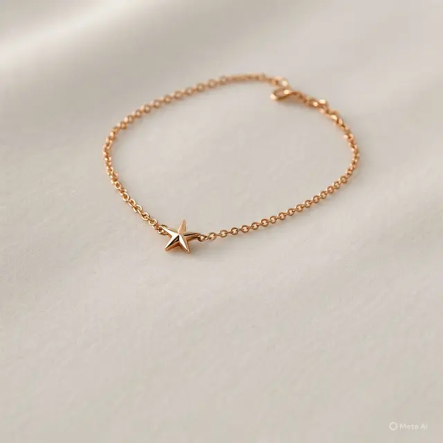 Gelang Rantai Emas Rose Gold Tipis Kekinian 2025
