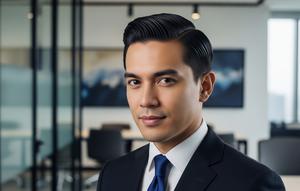 Model Rambut Pria Eksekutif Muda (Image by Gemini AI)