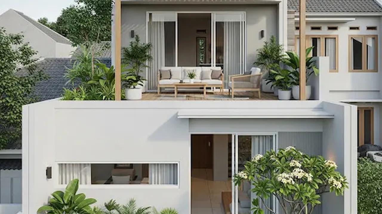 Rumah 5x10 dengan Roof Deck/Rumah Sederhana 5x10 Meter (Sumber: gemini.com)