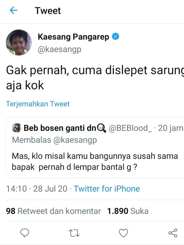 Unggahan Kaesang Pangarep. (Foto: Instagram @kaesangp)