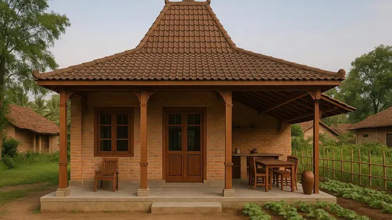 6 Gambar Rumah 6x9 di Desa dengan Atap Joglo, Hunian Sejuk dan Nyaman