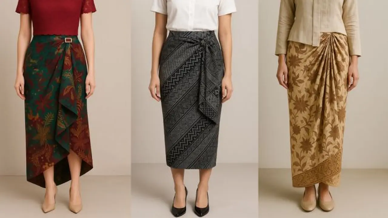 Model Bawahan Batik Rok Lilit (Wrap Skirt) (Foto: ChatGPT)