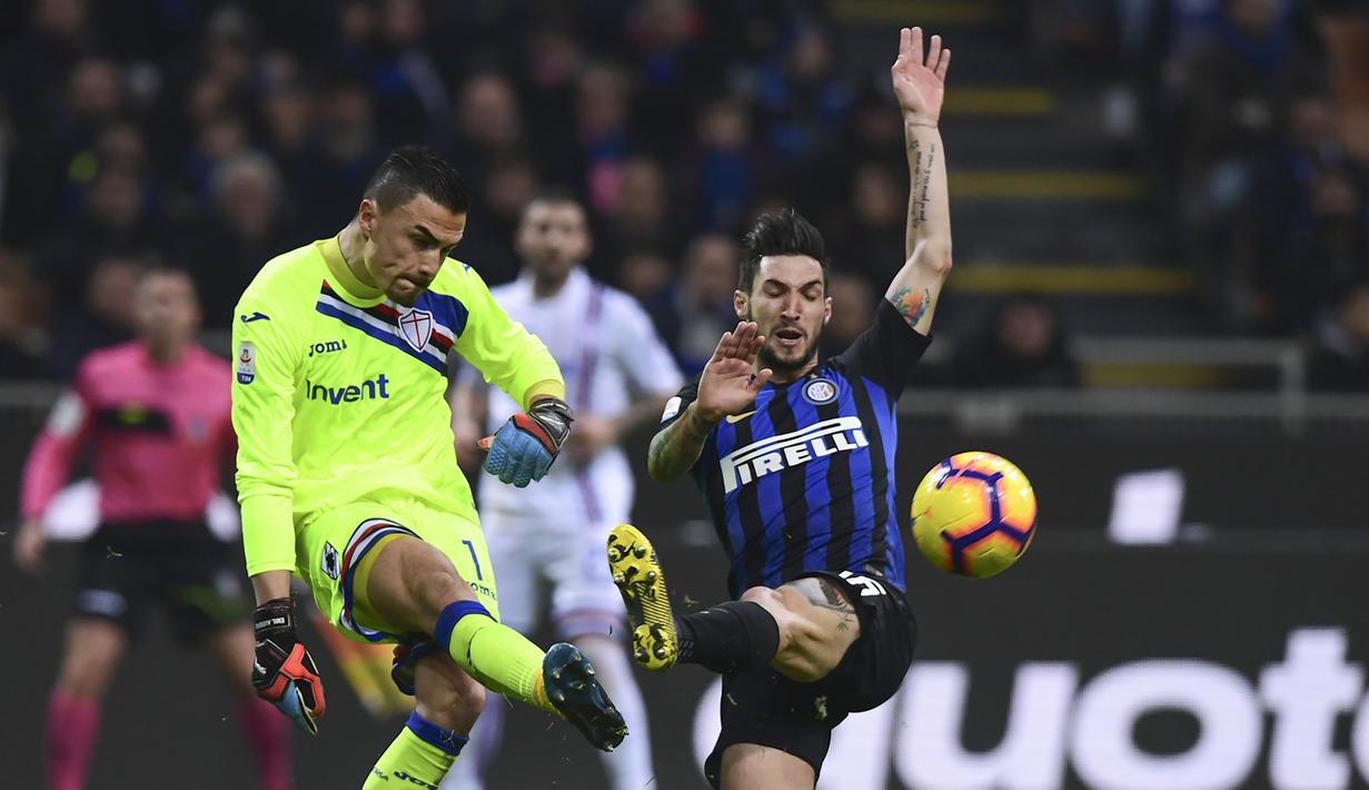 Emil Audero Mulyadi adalah penjaga gawang keturunan Indonesia yang lahir di Mataram, NTB, 24 tahun yang lalu yang sempat berseragam Juventus dan kini membela klub Serie A lainnya di Liga Italia, Sampdoria mulai musim 2018/2019. (AFP/Miguel Medina)
