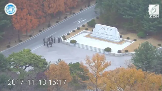 Tentara Korea Utara kabur melarikan diri perbatasan Korea Selatan dengan menaiki Jeep dan ditembaki temannya sendiri.