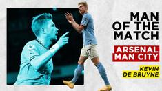 Berita Motion  grafis catatan gemilang Kevin De Bruyne yang layak dinobatkan sebagai man of the match dari lagi Arsenal kontra Manchester City. Berikut ulasan lengkapnya.