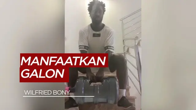 Berita Video Momen Unik Mantan Striker Premier League, Wilfried Bony Demi Lawan Virus Corona