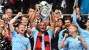 Manchester City. Manchester City juga berhasil mengoleksi 6 gelar Piala FA dari total 11 kali mencapai final. Gelar terakhir mereka raih pada musim 2018/2019 usai mengalahkan Watford 6-0 di partai final, 18 Mei 2019. (AFP/Daniel Leal)