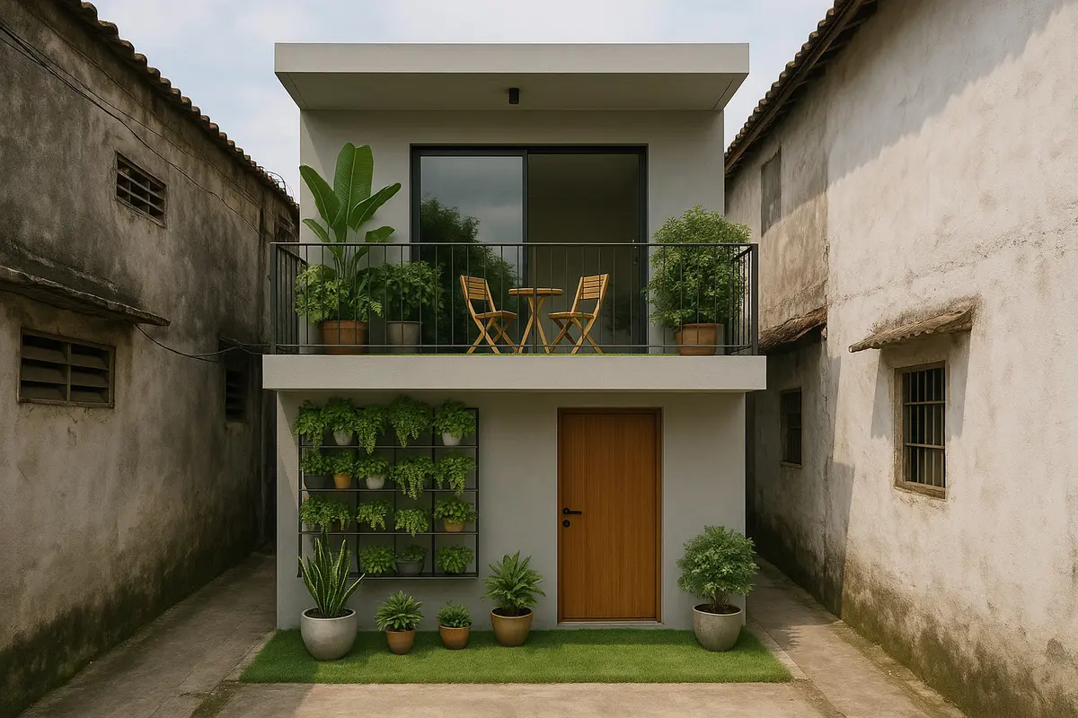 Rumah Minimalis di Gang Sempit (Foto: ChatGPT)