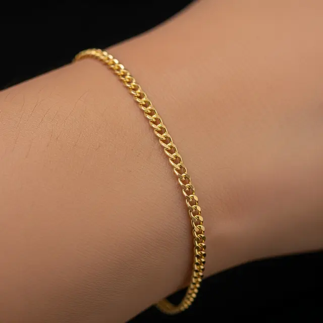 Model Gelang Emas Tipis yang Nyaman Dipakai Harian (Image by ChatGPT)