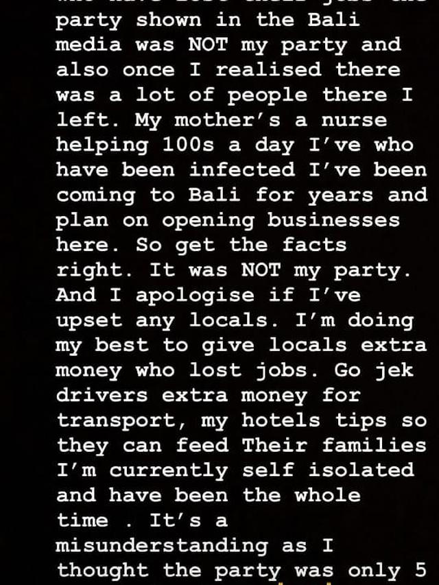 Permintaan Maaf Pengunggah Video Pesta Ulang Tahun di Bali Saat Pandemi Corona Covid-19