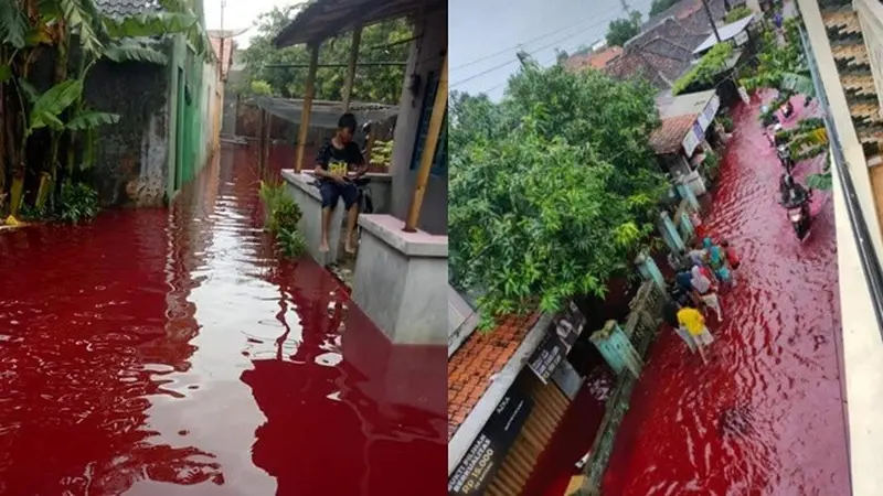 6 Potret Banjir Pekalongan Berwarna Merah