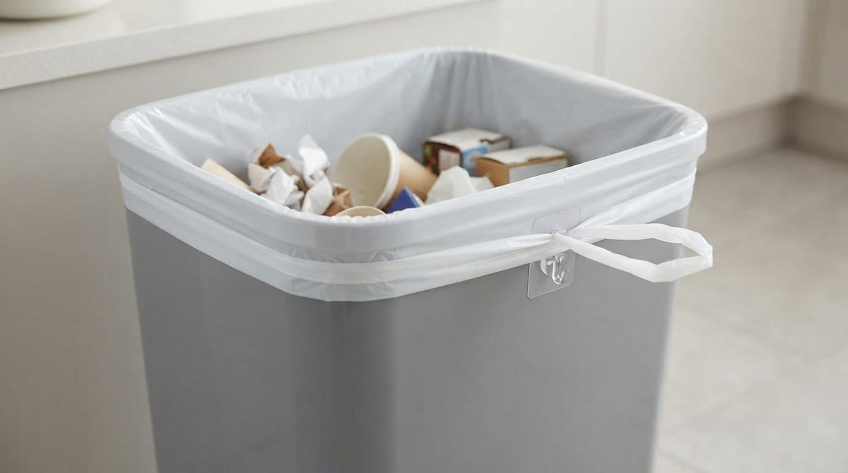 Trik Membuat Kantong Sampah Tidak Mudah Melorot ke Dasar Tempat Sampah