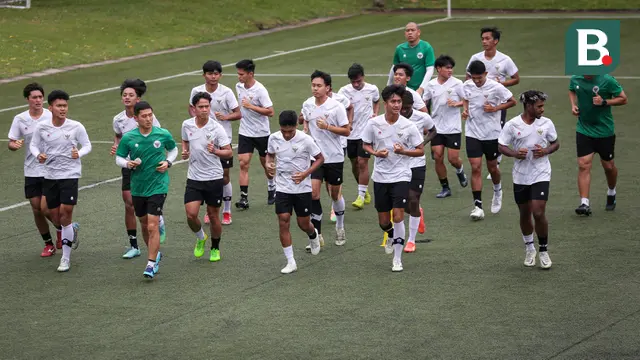 Latihan Timnas Indonesia U-20 untuk Piala Asia U-20 2023