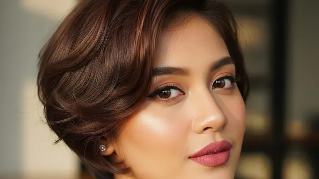 Model Rambut Pendek Wavy ala Korea Tren 2026