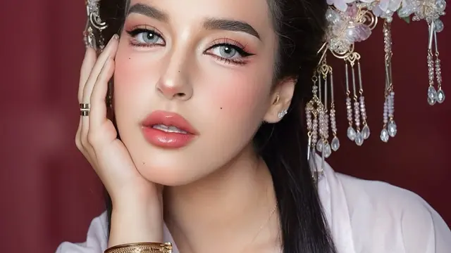 Potret Tasya Farasya Jajal Makeup Douyin. (instagram: tasyafarasya/fauziaahanum)