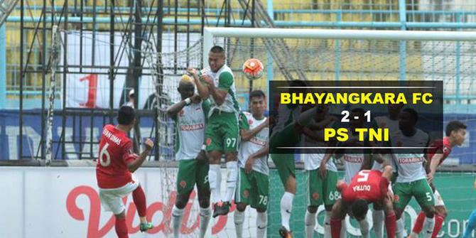 Gol Cantik Evan Dimas Bawa Bhayangkara FC Tekuk PS TNI 2-1