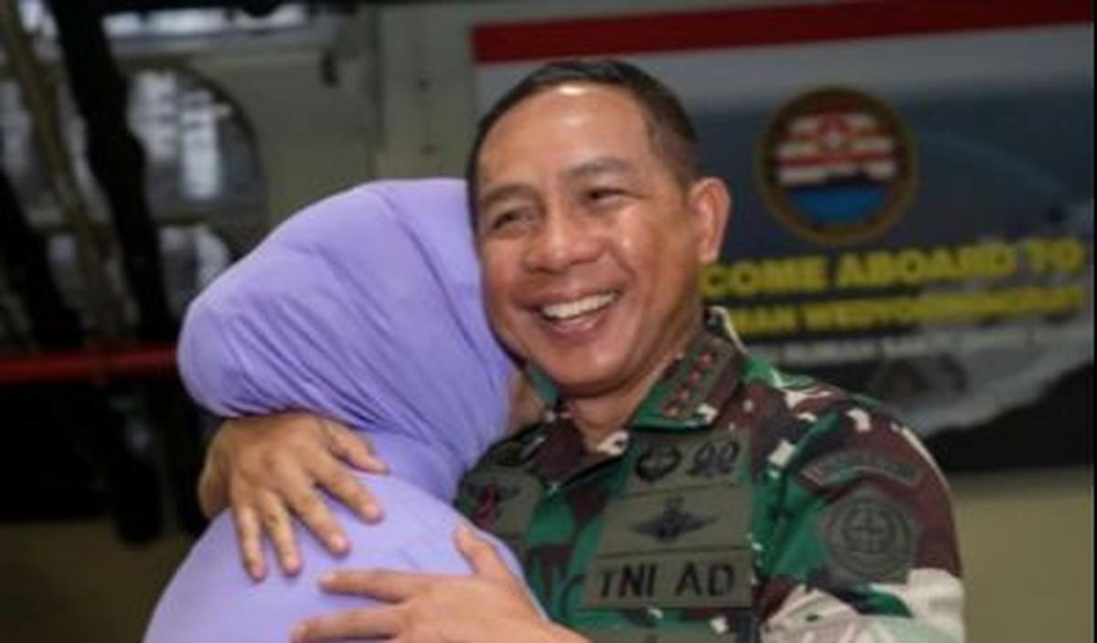 Agus Subiyanto mengucapkan terima kasih dari lubuk hati paling dalam pada istrinya. <br>
