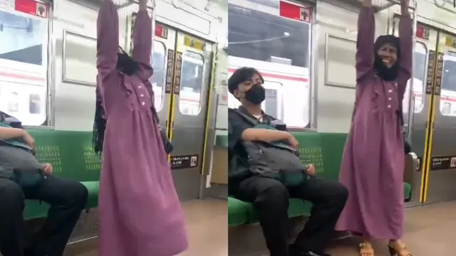 5 Aksi Kocak Penumpang KRL, Niat Hati Berebut Kursi Malah Dapat Pangkuan Orang Lain