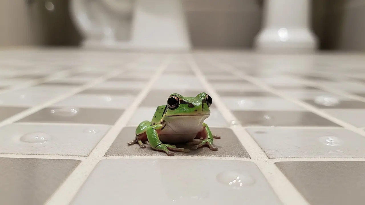 Katak di Kamar Mandi