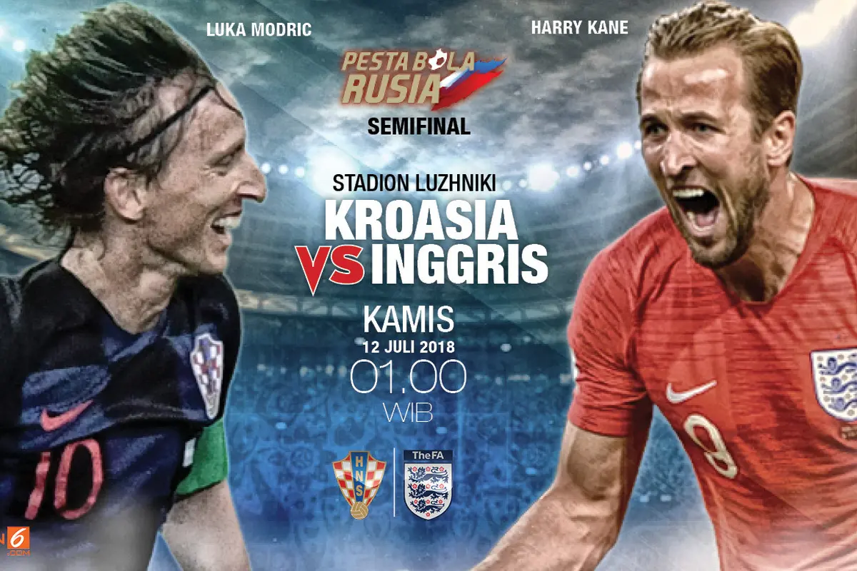 Prediksi Kroasia vs Inggris