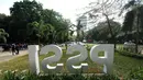 Tampilan kantor PSSI di Pintu IX Gelora Bung Karno Jakarta usai direnovasi selama lebih kurang 10 bulan. Tampak beberapa tanaman yang baru ditanam di kantor PSSI. Foto diambil pada 5 Januari 2015. (Liputan6.com/Helmi Fithriansyah)