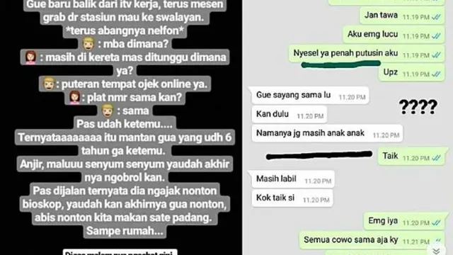 Bikin Salah Tingkah, 8 Momen Driver Ojek Online Ketemu Mantan