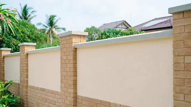 Model Pagar Bata Ala Japandi/Ilustrasi AI