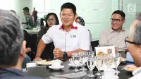 Ketua umum Indonesian Para Games Organizing Committee (Inapgoc) Raja Sapta Oktohari  saat berkunjung ke redaksi Liputan6.com di SCTV Tower, Jakarta, Jumat (23/2). (Liputan6.com / Angga Yuniar)